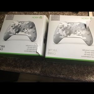 Two Xbox one controllers